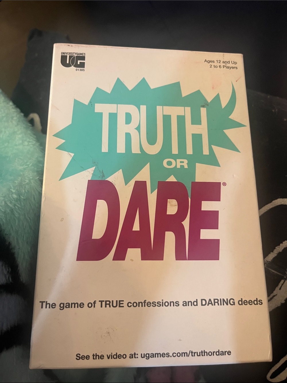 University Games Truth or Dare Card Game - Teal & Magenta